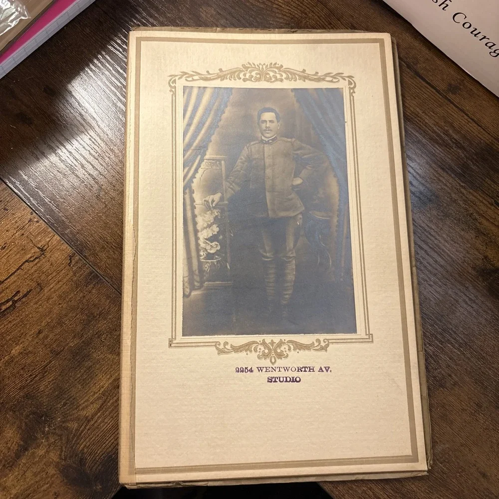 1890s US Military Army Officer Portrait Spanish American War 1898-1902 Antique